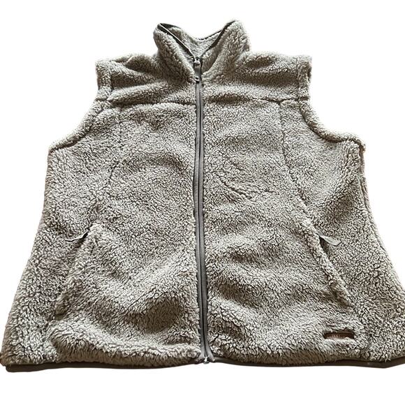 Free Country Size L Gray Fleece Zip Front Vest Outdoor Winter Gorpcore - Picture 4 of 12